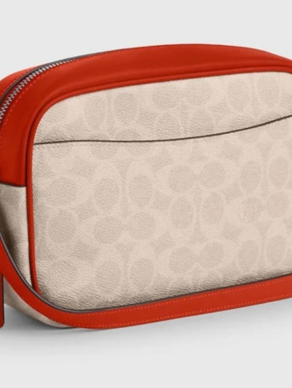 NWT Coach Jaimie Camera Cream and Deep Orange Crossbody Bag Plus Dusty Host Pick - Picture 12 of 12